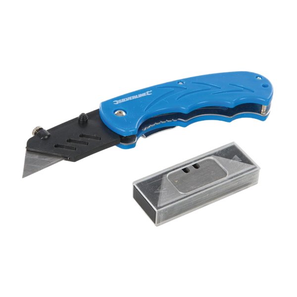 Silverline Folding Utility Knife 160mm