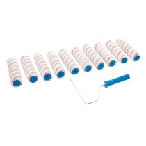 Silverline Mini Roller Frame & 10 Sleeves 100mm