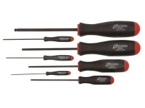 BONDHUS BSX7 Ball Driver Hex Screwdriver 7pcs Metric Set 1.27mm-5mm, 10687