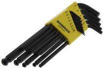 BONDHUS BLX13 BallEnd Hex Key 13pcs Imperial Set 0.050″-3/8″, 10937