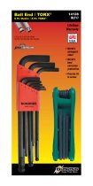 BONDHUS BLX10 BallEnd Hex Key 10pcs Imperial Set 1/16″-1/4″, 10938