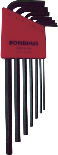 BONDHUS HLX9M Hex Key 9pcs Metric Set 1.5mm-10mm 12199