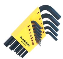 BONDHUS HLX13S Hex Key 13pcs Imperial Set 0.050″-3/8″, 12237