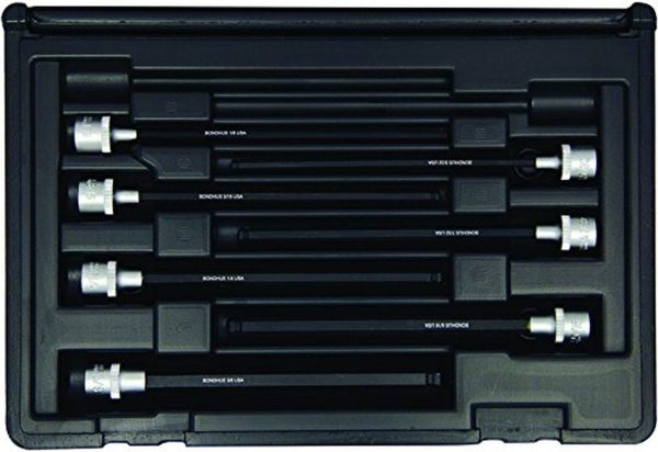 BONDHUS PHBX7/S-6C BallEnd ProHold InHex Socket Bits 7pcs Imperial Set 1/8"-3/8", 30845