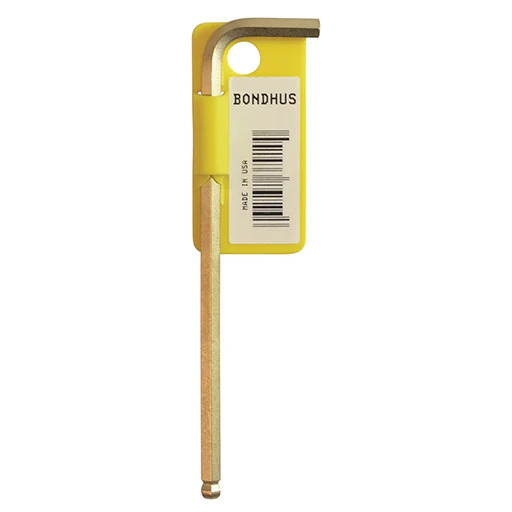 BONDHUS BL0.050G Gold BallEnd Hex Key 0.050", 37902