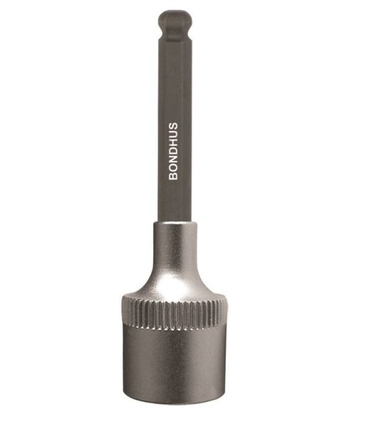 BONDHUS 5mm ProHold BallEnd InHex Bit & 3/8" Socket, 43464