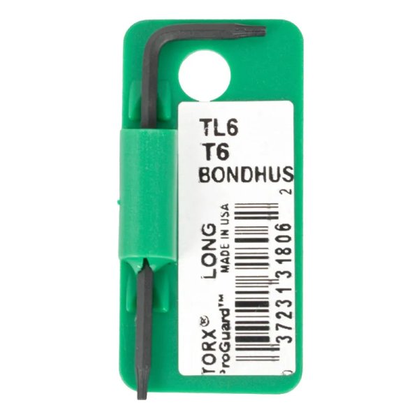 BONDHUS BULK T25 Prohold Torx Kex Key (25) TX25, 72825