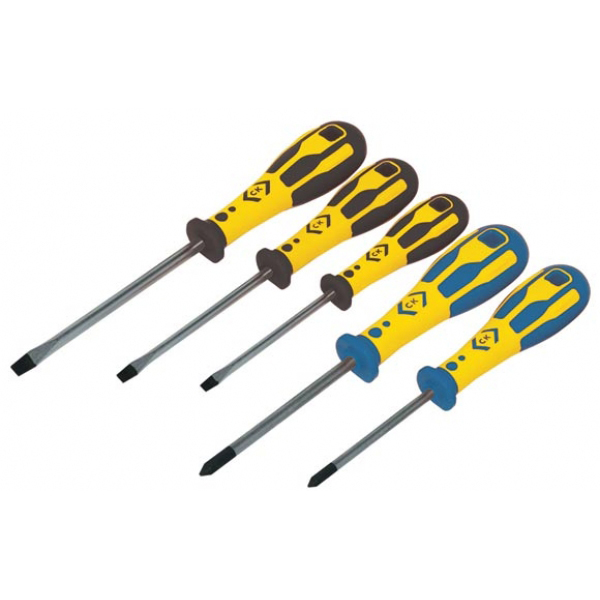 Dextro 5pc slotted and pozi set