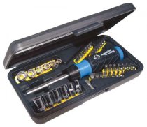 Ratchet screwdriver bit and socket set