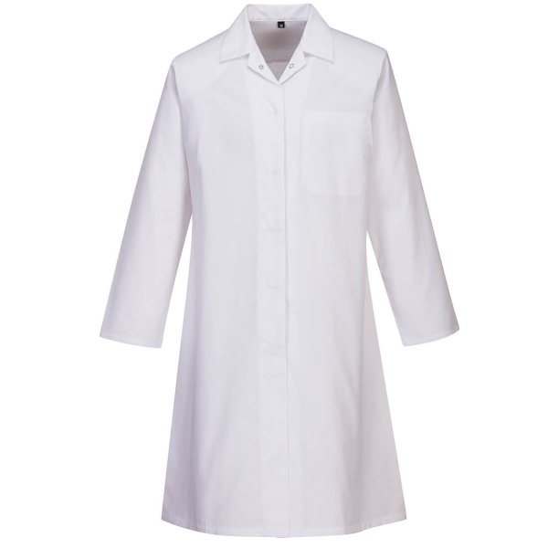 2205 - Women's Food Coat, One Pocket white