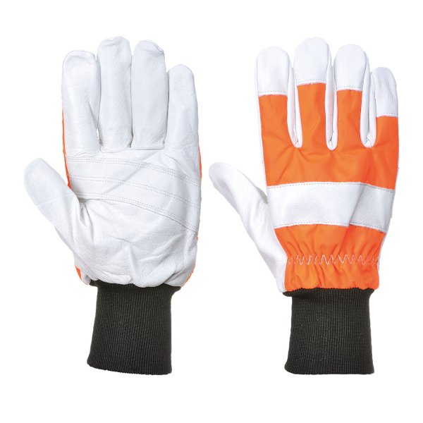 A290 - Oak Chainsaw Protective Glove (Class 0) Orange