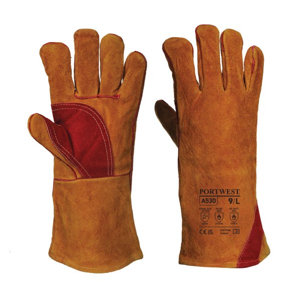 A530 - Reinforced Welding Gauntlet Brown