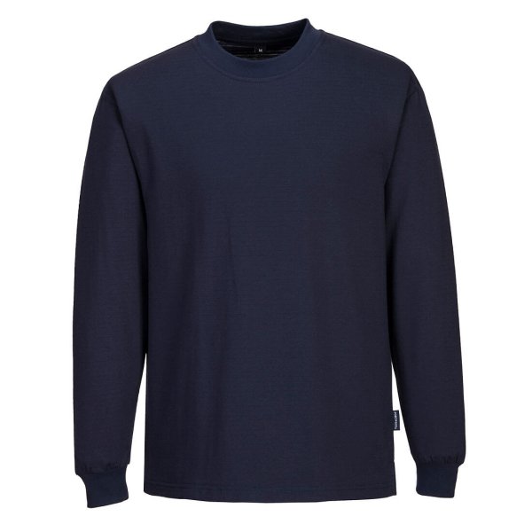 AS22 - Anti-Static ESD Long Sleeve T-Shirt Navy