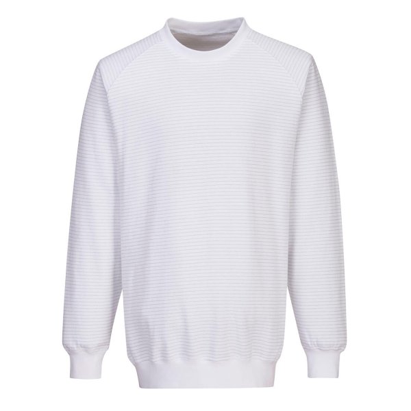 AS24 - Anti-Static ESD Sweatshirt White