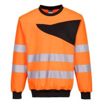 PW277 - PW2 Hi-Vis Sweatshirt Orange/Black