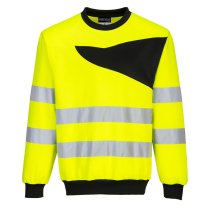 PW277 - PW2 Hi-Vis Sweatshirt Yellow/Black