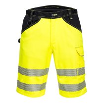 PW348 - PW3 Hi-Vis Shorts Yellow/Black