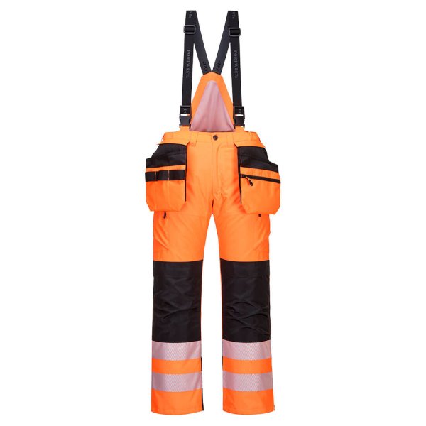 PW351 - PW3 Hi-Vis Winter Trousers Orange/Black