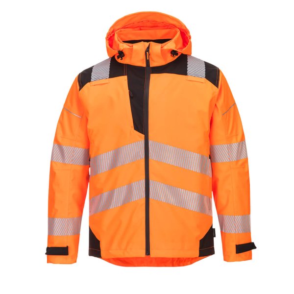 PW360 - PW3 Hi-Vis Extreme Rain Jacket Orange/Black