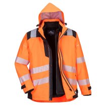 PW365 - PW3 Hi-Vis 3-in-1 Jacket Orange/Black