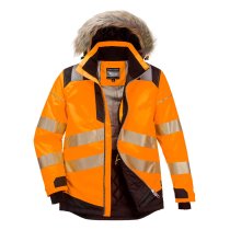 PW369 - PW3 Hi-Vis Winter Parka Jacket Orange/Black