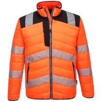 PW371 - PW3 Hi-Vis Baffle Jacket Orange/Black