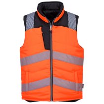 PW374 - PW3 Hi-Vis Reversible Bodywarmer Orange/Black