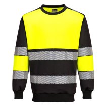 PW376 - PW3 Hi-Vis Class 1 Sweatshirt Yellow/Black