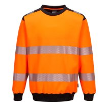 PW379 - PW3 Hi-Vis Sweatshirt Orange/Black