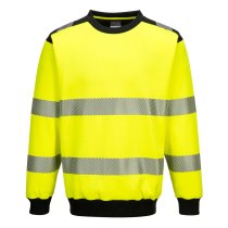 PW379 - PW3 Hi-Vis Sweatshirt Yellow/Black