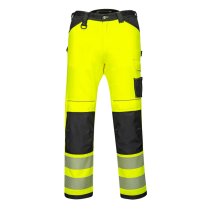 PW385 - PW3 Hi-Vis Women's Stretch Work Trousers Yellow/Black