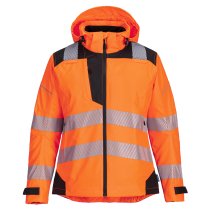 PW389 - PW3 Hi-Vis Women's Rain Jacket Orange/Black