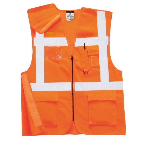 RT26 - Hi-Vis Zip Executive Vest Orange