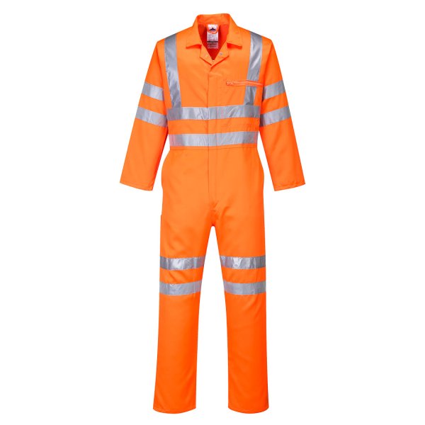 RT42 - Hi-Vis Polycotton Service Coverall Orange regular