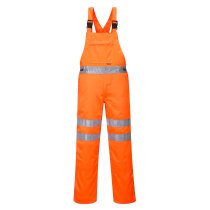 RT43 - Hi-Vis Polycotton Service Bib and Brace Orange