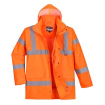 RT60 - Hi-Vis Breathable Rain Traffic Jacket Orange