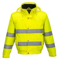 S161 - Hi-Vis Rain Lite Bomber Jacket Yellow