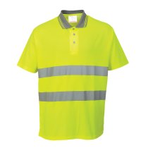 S171 - Hi-Vis Cotton Comfort Polo Shirt S/S Yellow