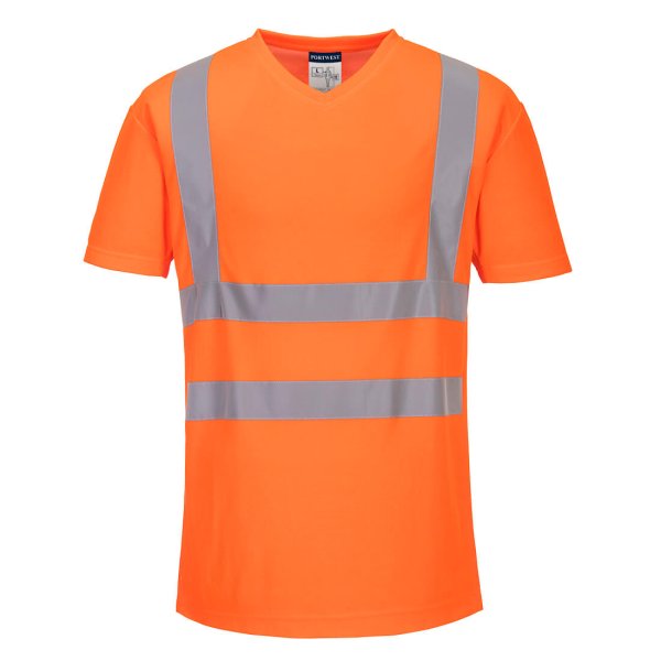 S179 - Hi-Vis Cotton Comfort Mesh Insert T-Shirt S/S Orange