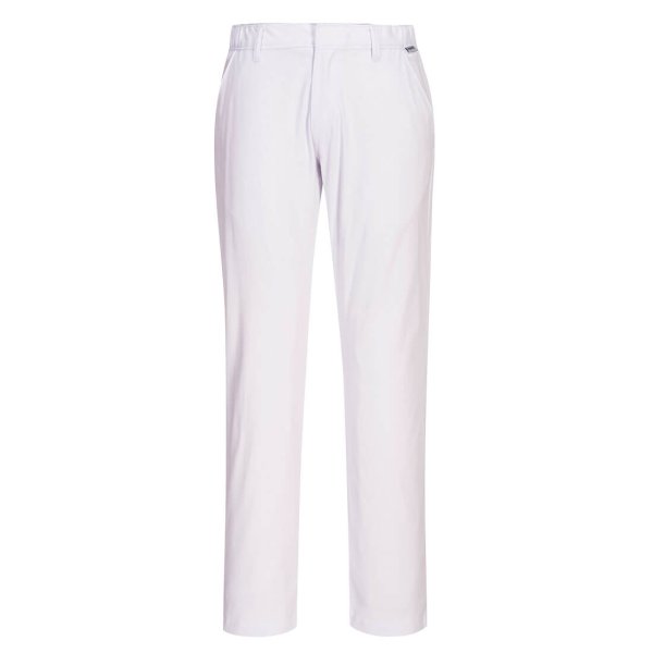 S232 - Stretch Slim Chino Trousers White