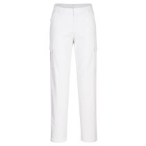 S233 - Women's Stretch Cargo Trousers White