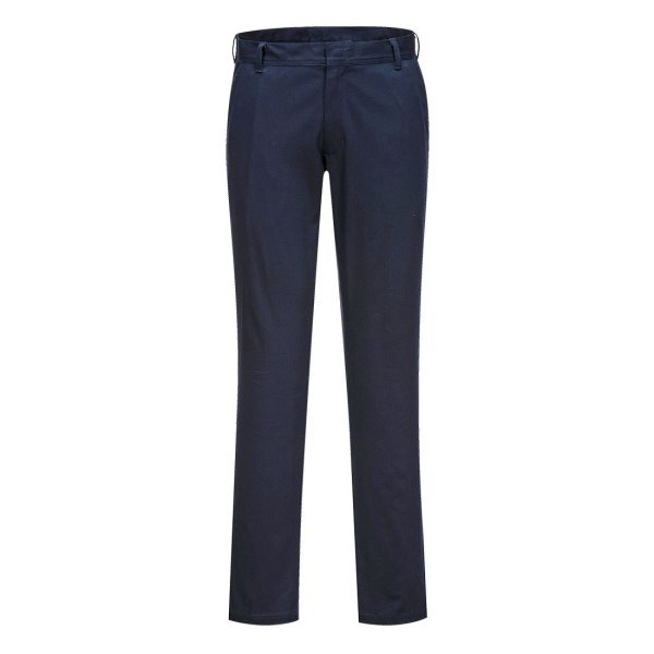 S235 - WX2 Eco Women's Stretch Slim Chino Trousers Dark Navy