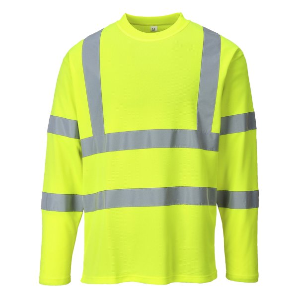 S278 - Hi-Vis Cotton Comfort T-Shirt L/S Yellow