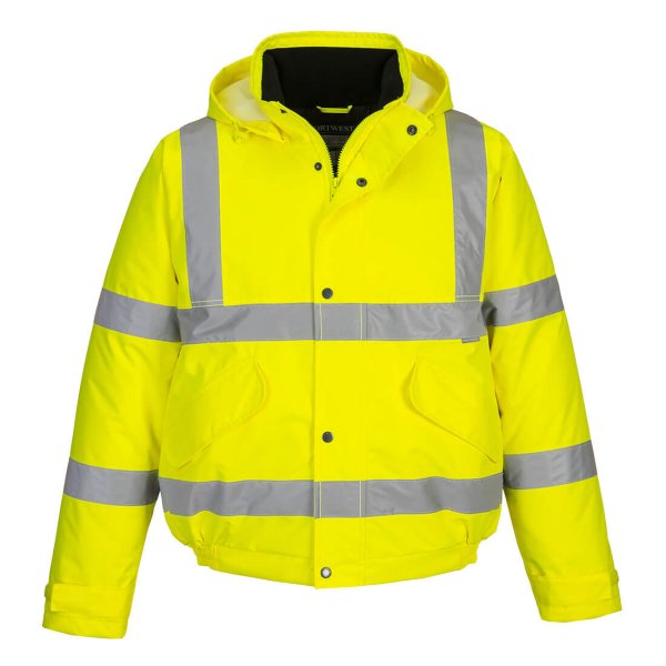 S463 - Hi-Vis Winter Bomber Jacket Yellow