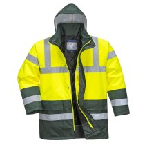 S466 - Hi-Vis Contrast Winter Traffic Jacket Yellow/Green