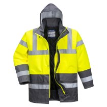 S466 - Hi-Vis Contrast Winter Traffic Jacket Yellow/Grey