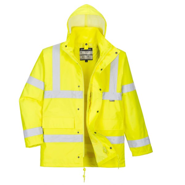 S468 - Hi-Vis 4-in-1 Traffic Jacket Yellow