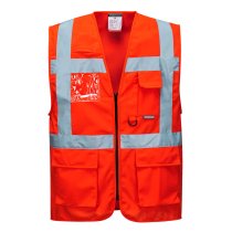 S476 - Berlin Hi-Vis Executive Vest Red