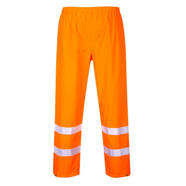 S480 - Hi-Vis Rain Traffic Trousers Orange Regular