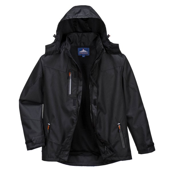 S555 - Outcoach Rain Jacket Black